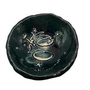 Handmade Pottery Zodiac Trinket Dish - Libra